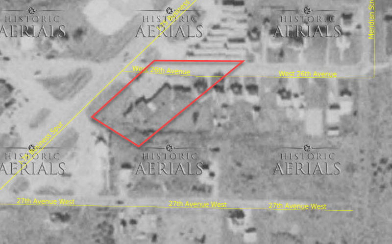 Jollineau Motel (OConnors Motel) - 1975 Aerial (newer photo)